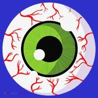 Spooky Scary Eyeball Funny Halloween Eyeball Visor thumb 3