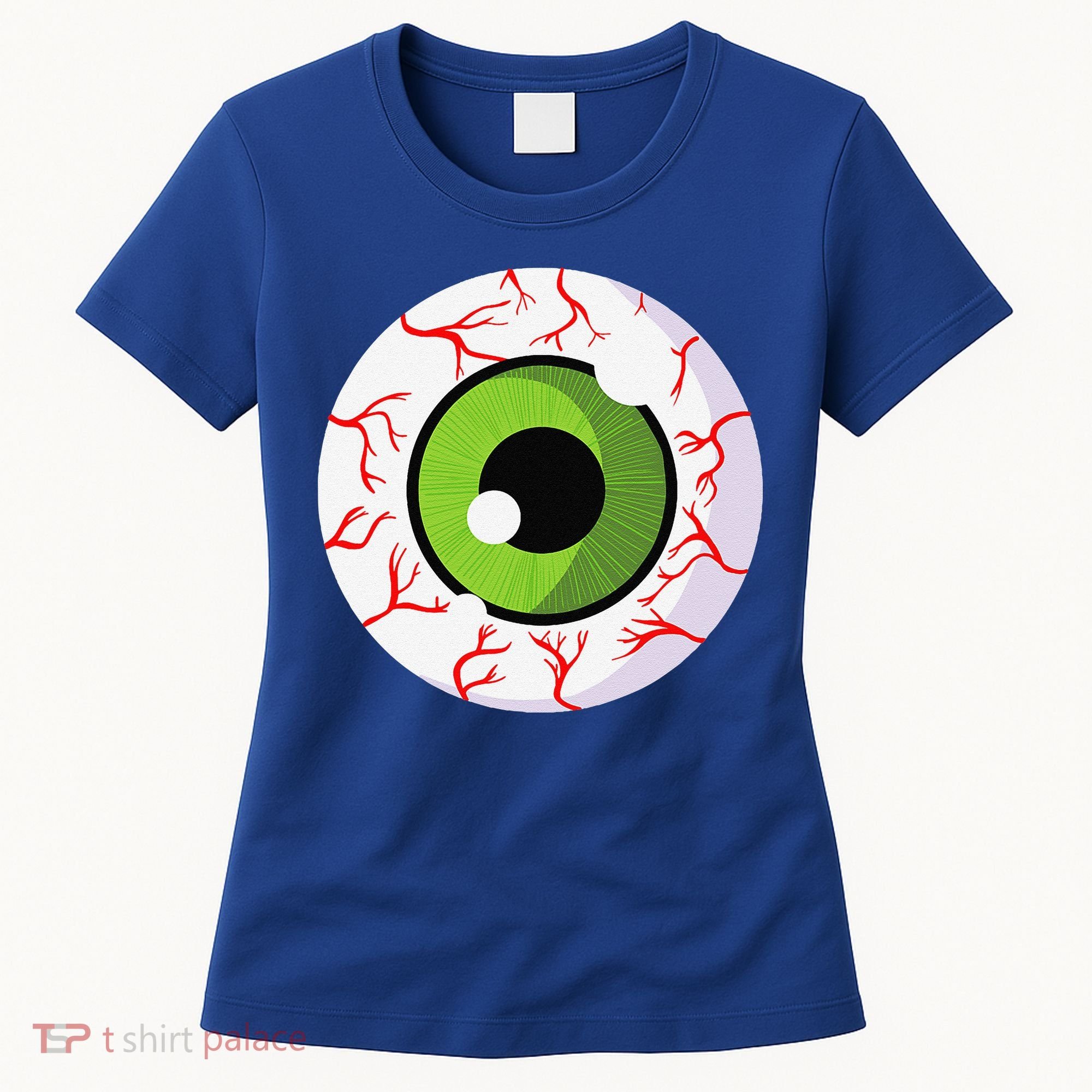 Spooky Scary Eyeball Funny Halloween Eyeball Women's T-Shirt