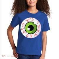 Spooky Scary Eyeball Funny Halloween Eyeball Kids T-Shirt thumb 2
