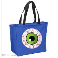Spooky Scary Eyeball Funny Halloween Eyeball Tote Bag thumb 2