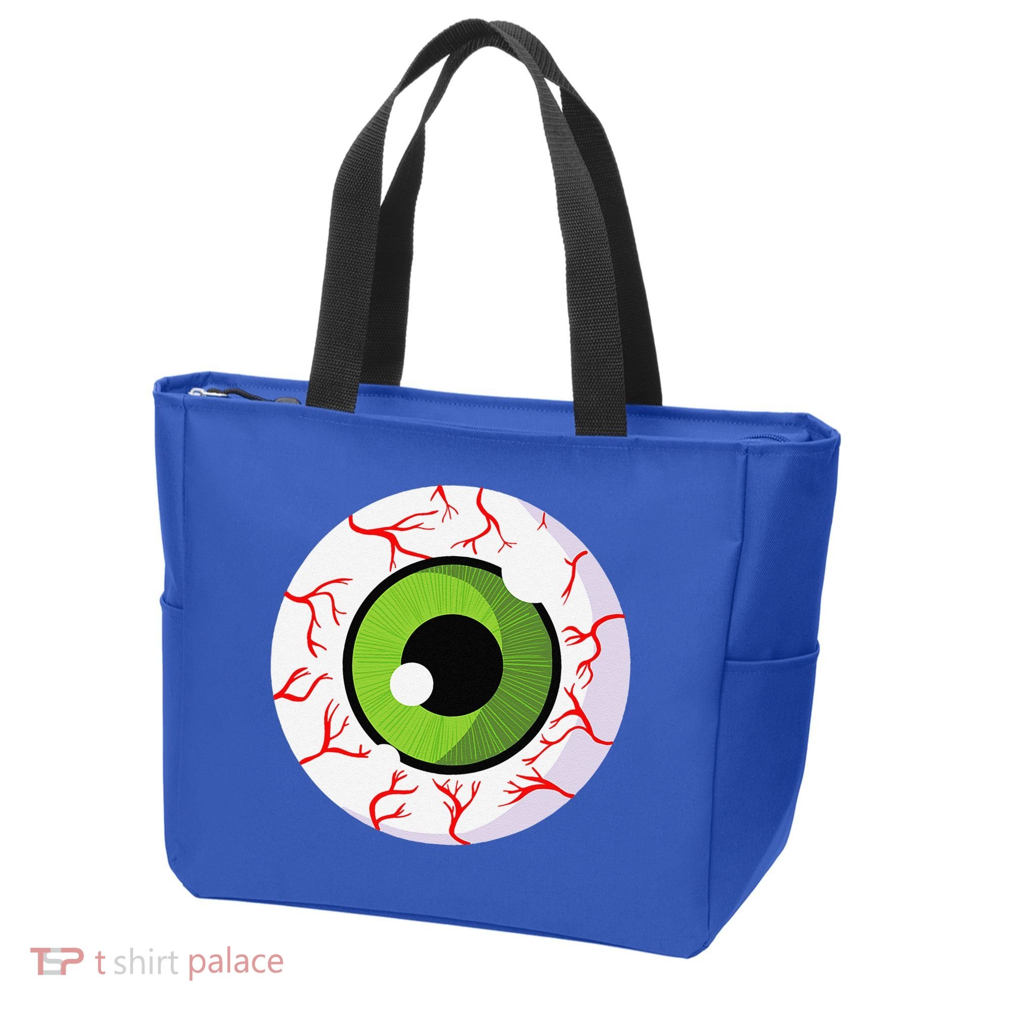 Spooky Scary Eyeball Funny Halloween Eyeball Tote Bag