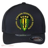Sere Survival Evasion Resistance Escape School Flexfit Unipanel Trucker Cap thumb 0