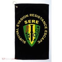 Sere Survival Evasion Resistance Escape School Golf Towel thumb 0
