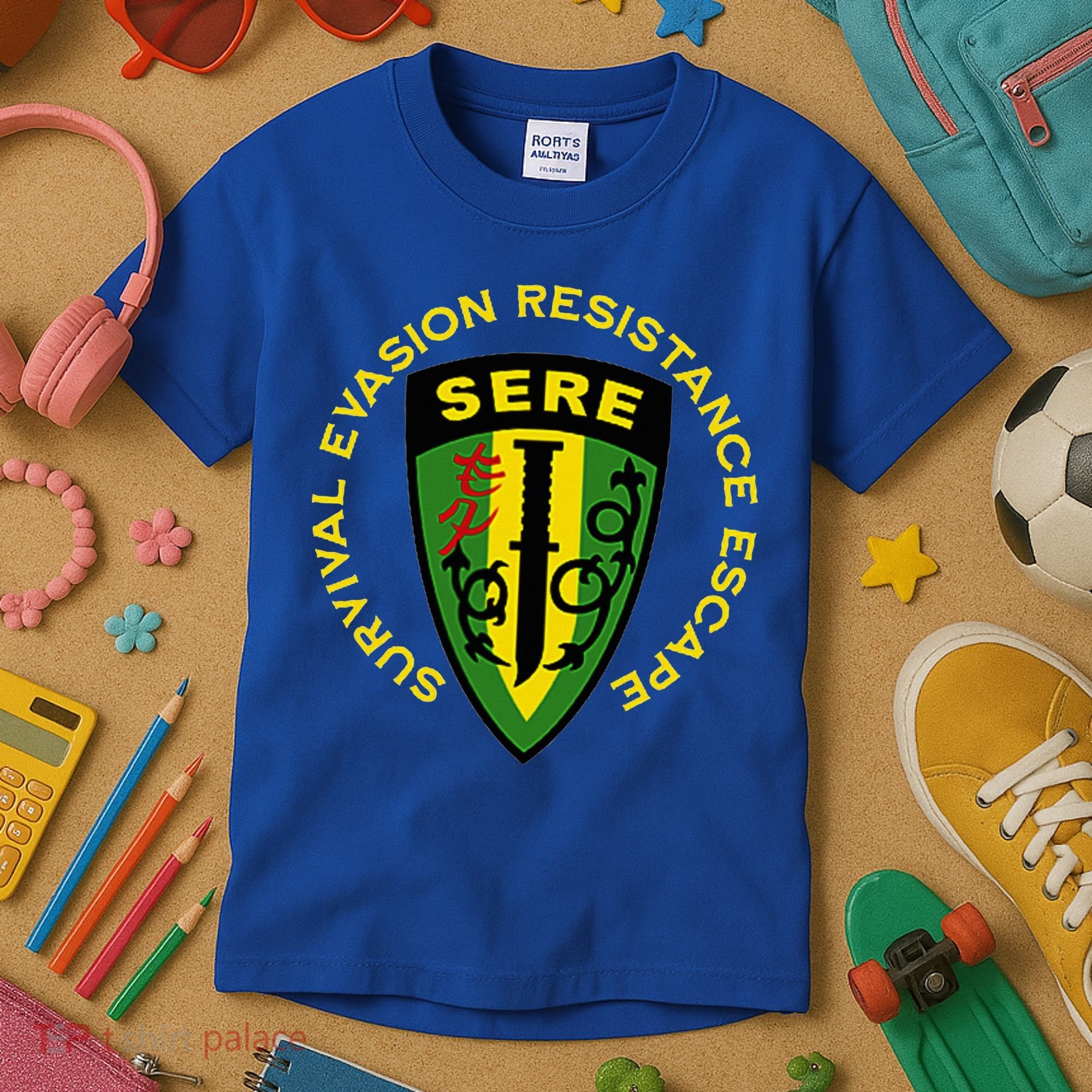 Sere Survival Evasion Resistance Escape School Kids T-Shirt
