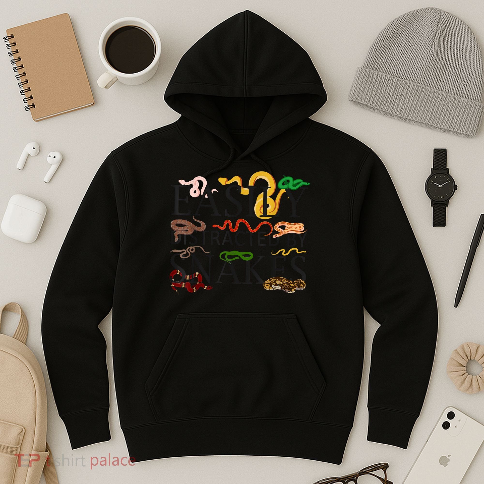 Snake Serpent Easily Distracted By Snakes Hoodie
