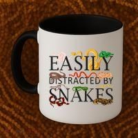 Snake Serpent Easily Distracted By Snakes Coffee Mug thumb 2