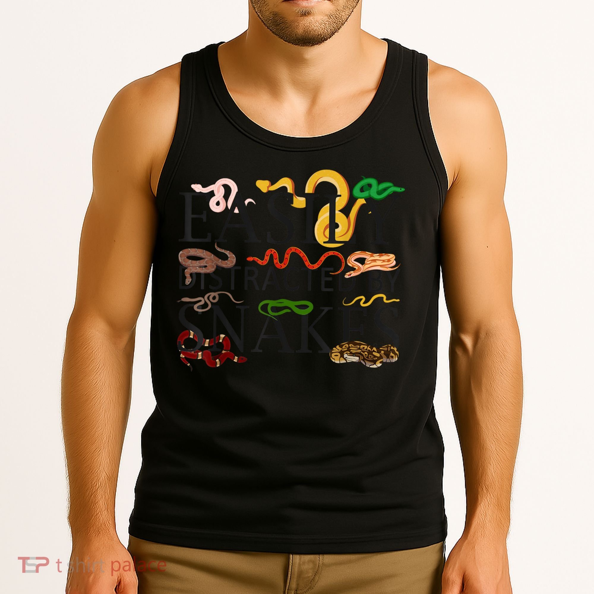 Snake Serpent Easily Distracted By Snakes Tank Top
