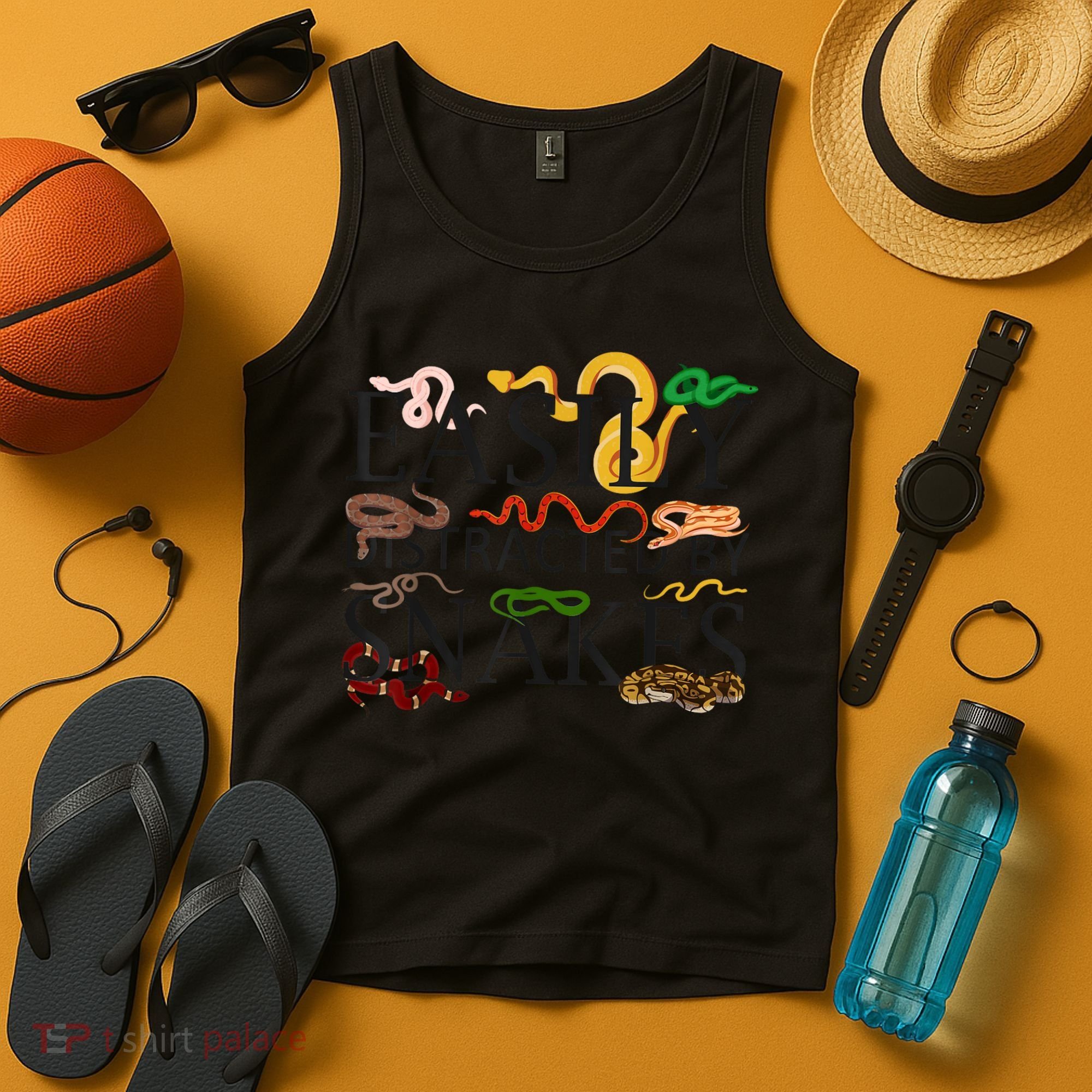 Snake Serpent Easily Distracted By Snakes Tank Top