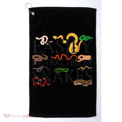Snake Serpent Easily Distracted By Snakes Golf Towel