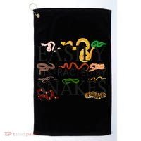 Snake Serpent Easily Distracted By Snakes Golf Towel thumb 0