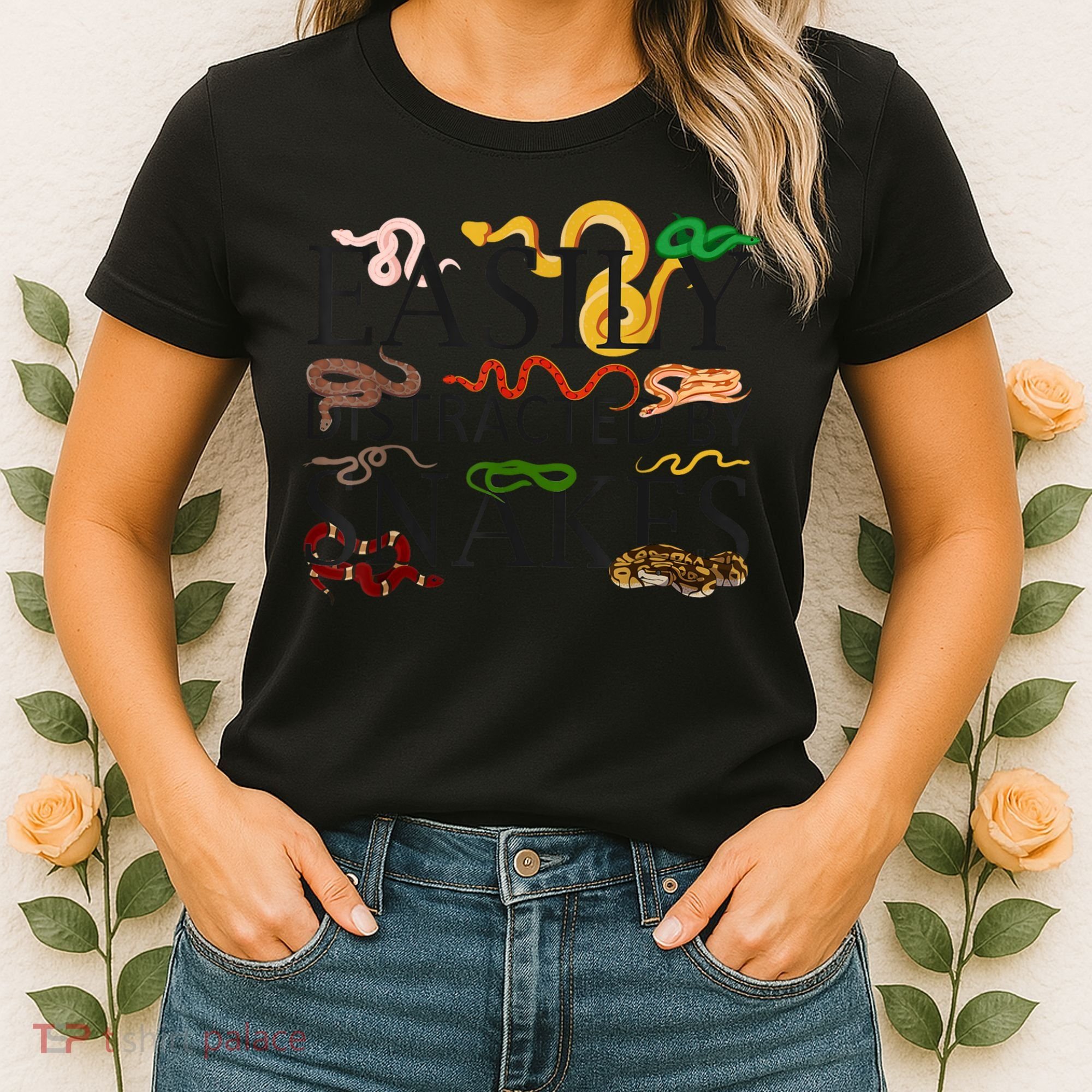 Snake Serpent Easily Distracted By Snakes Women's T-Shirt
