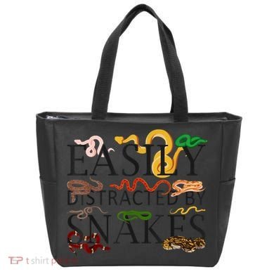 Snake Serpent Easily Distracted By Snakes Tote Bag