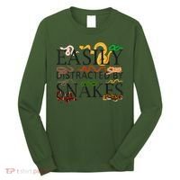 Snake Serpent Easily Distracted By Snakes Long Sleeve Shirt thumb 0