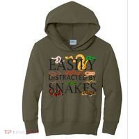 Snake Serpent Easily Distracted By Snakes Kids Hoodie thumb 0