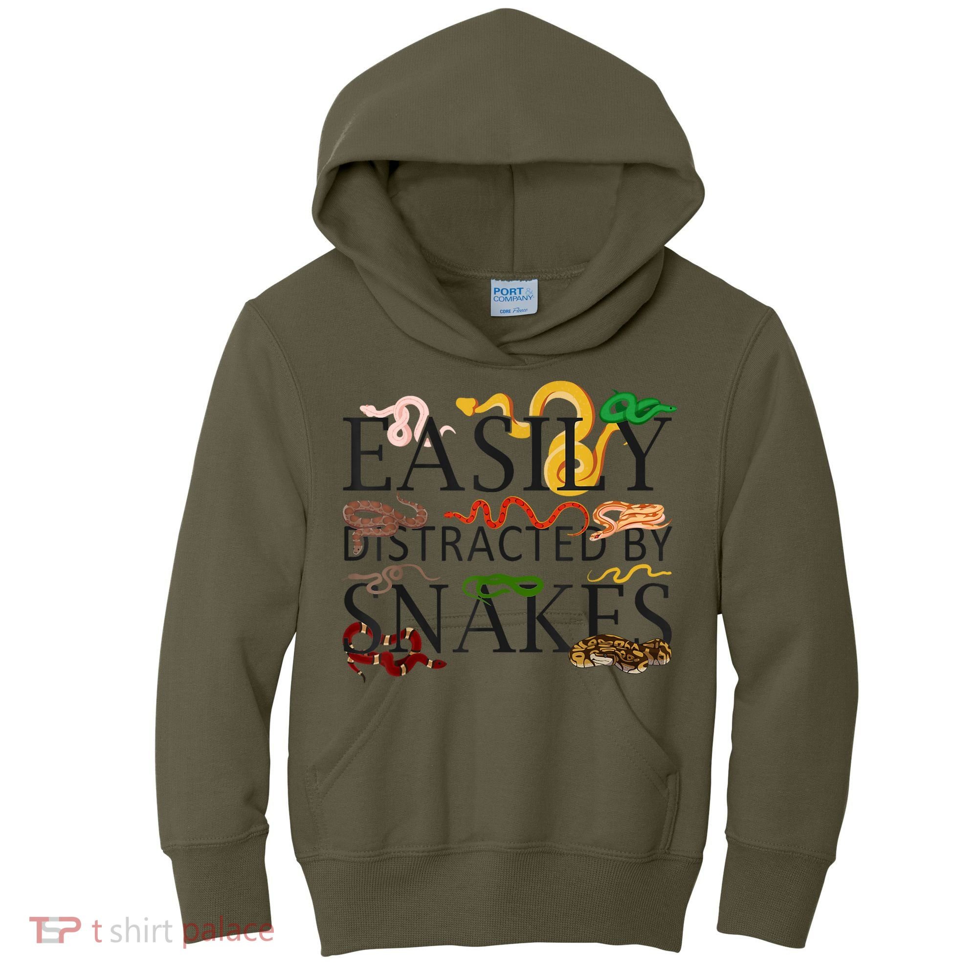 Snake Serpent Easily Distracted By Snakes Kids Hoodie