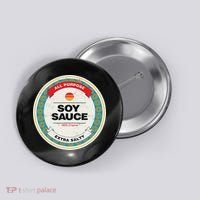 Soy Sauce Easy Halloween Costume Matching Group Couples Button thumb 0