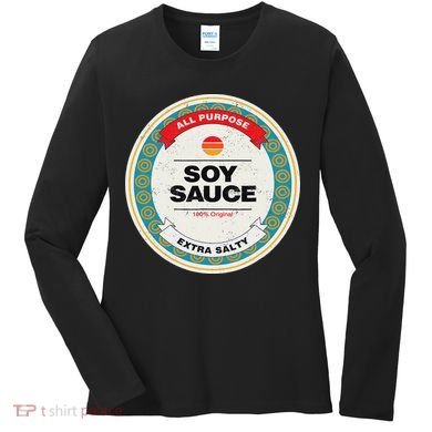 Soy Sauce Easy Halloween Costume Matching Group Couples Women's Long Sleeve Shirt
