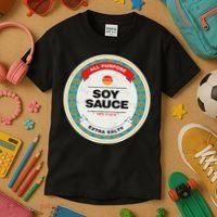 Soy Sauce Easy Halloween Costume Matching Group Couples Kids T-Shirt thumb 3