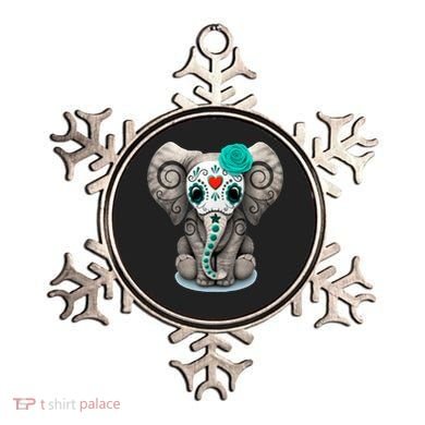 Sugar Skull Elephant Day Of The Dead Halloween Gift Ornament