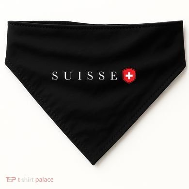 Switzerland Swiss Emblem Suisse USA-Made Doggie Bandana
