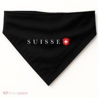 Switzerland Swiss Emblem Suisse USA-Made Doggie Bandana thumb 0