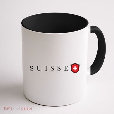 Switzerland Swiss Emblem Suisse Coffee Mug back