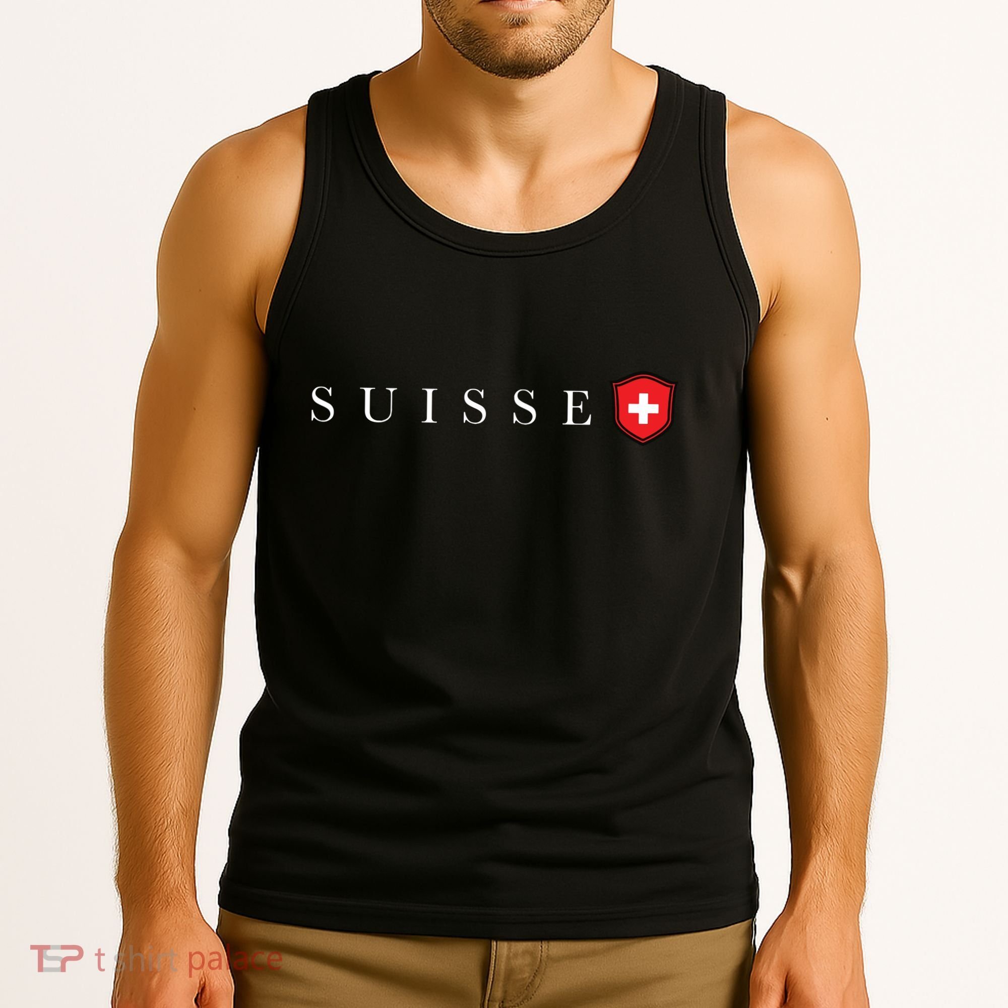 Switzerland Swiss Emblem Suisse Tank Top