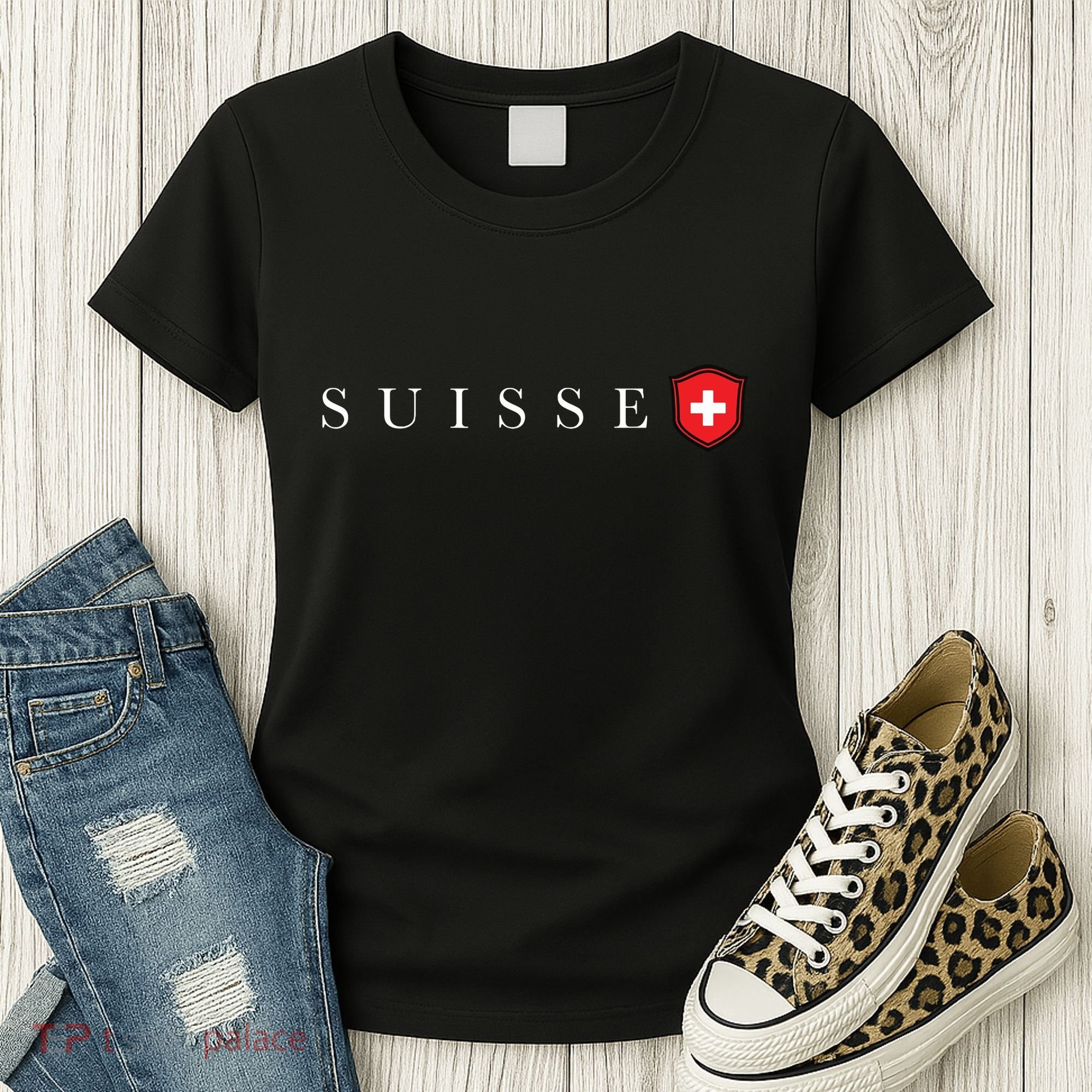 Switzerland Swiss Emblem Suisse Women's T-Shirt