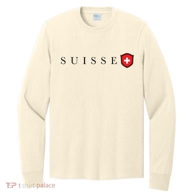 Switzerland Swiss Emblem Suisse Long Sleeve Shirt