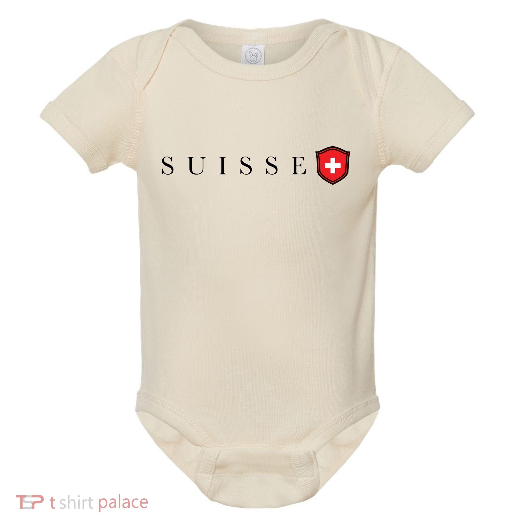 Switzerland Swiss Emblem Suisse Baby Bodysuit
