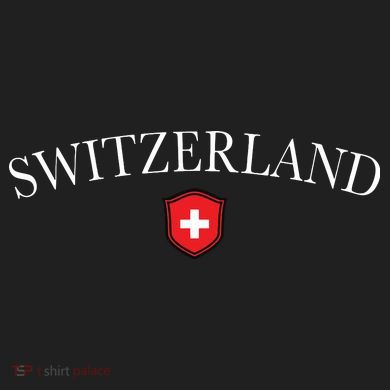 Switzerland Swiss Emblem Crop Fleece Hoodie