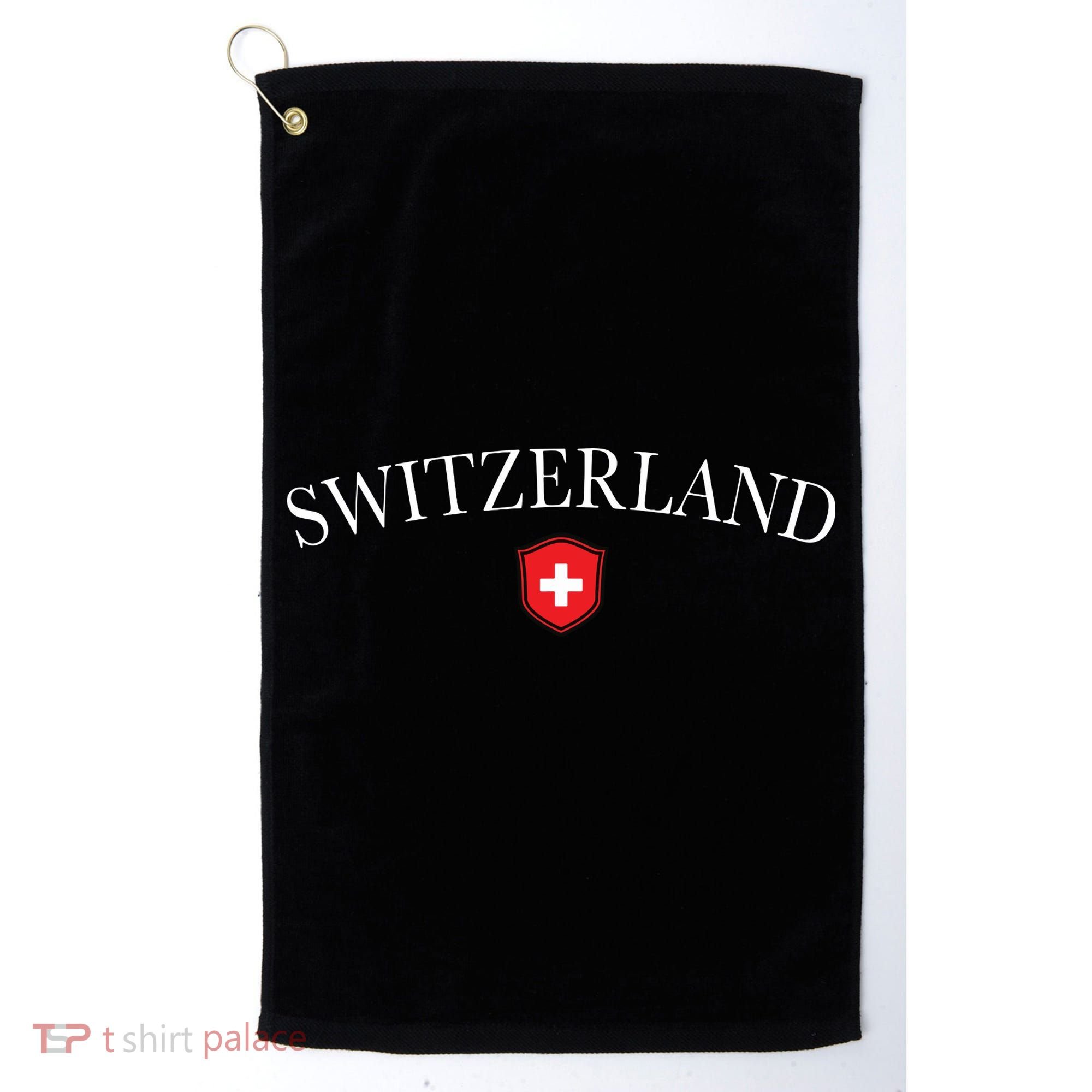 Switzerland Swiss Emblem Golf Towel