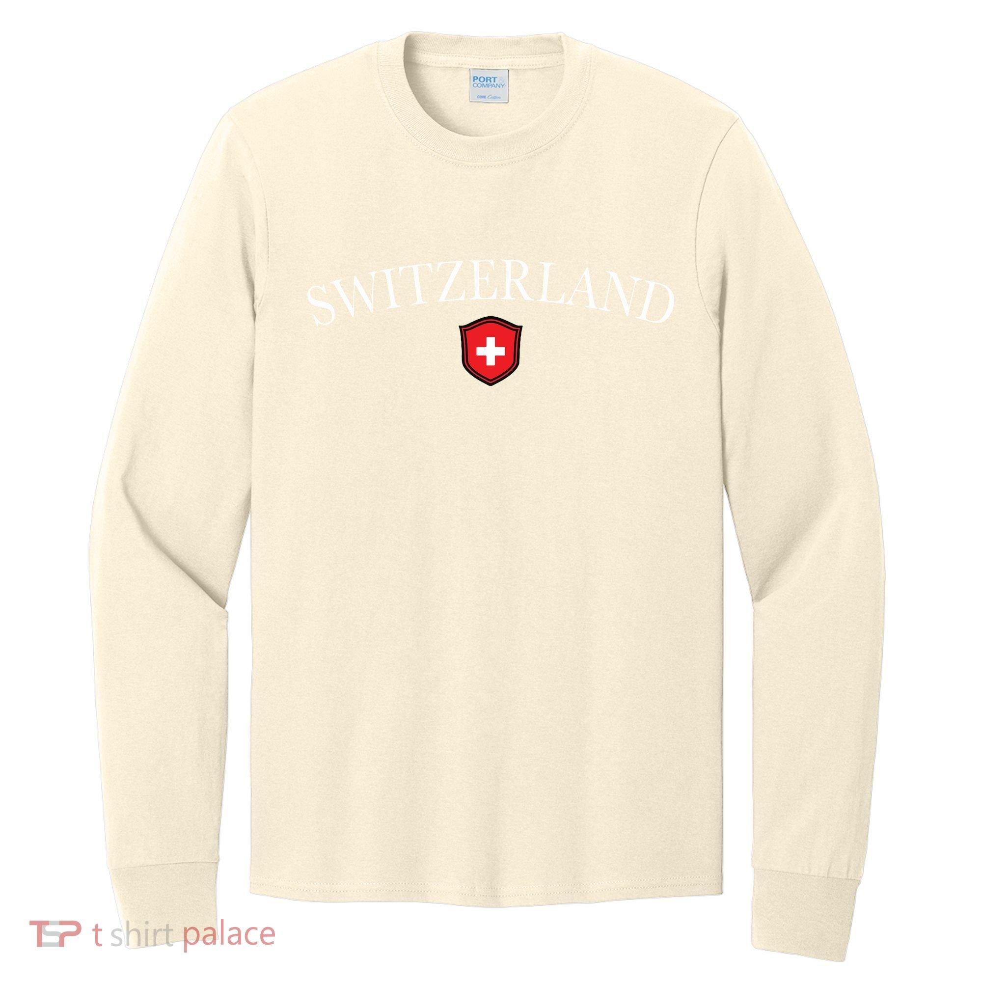 Switzerland Swiss Emblem Long Sleeve Shirt