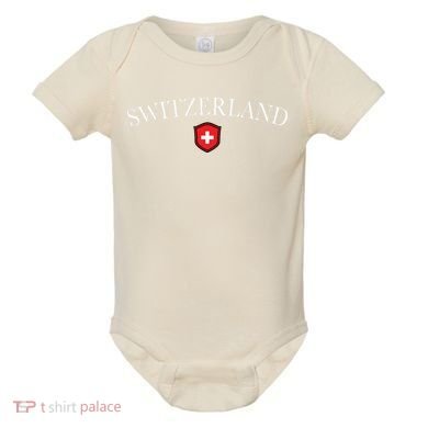 Switzerland Swiss Emblem Baby Bodysuit