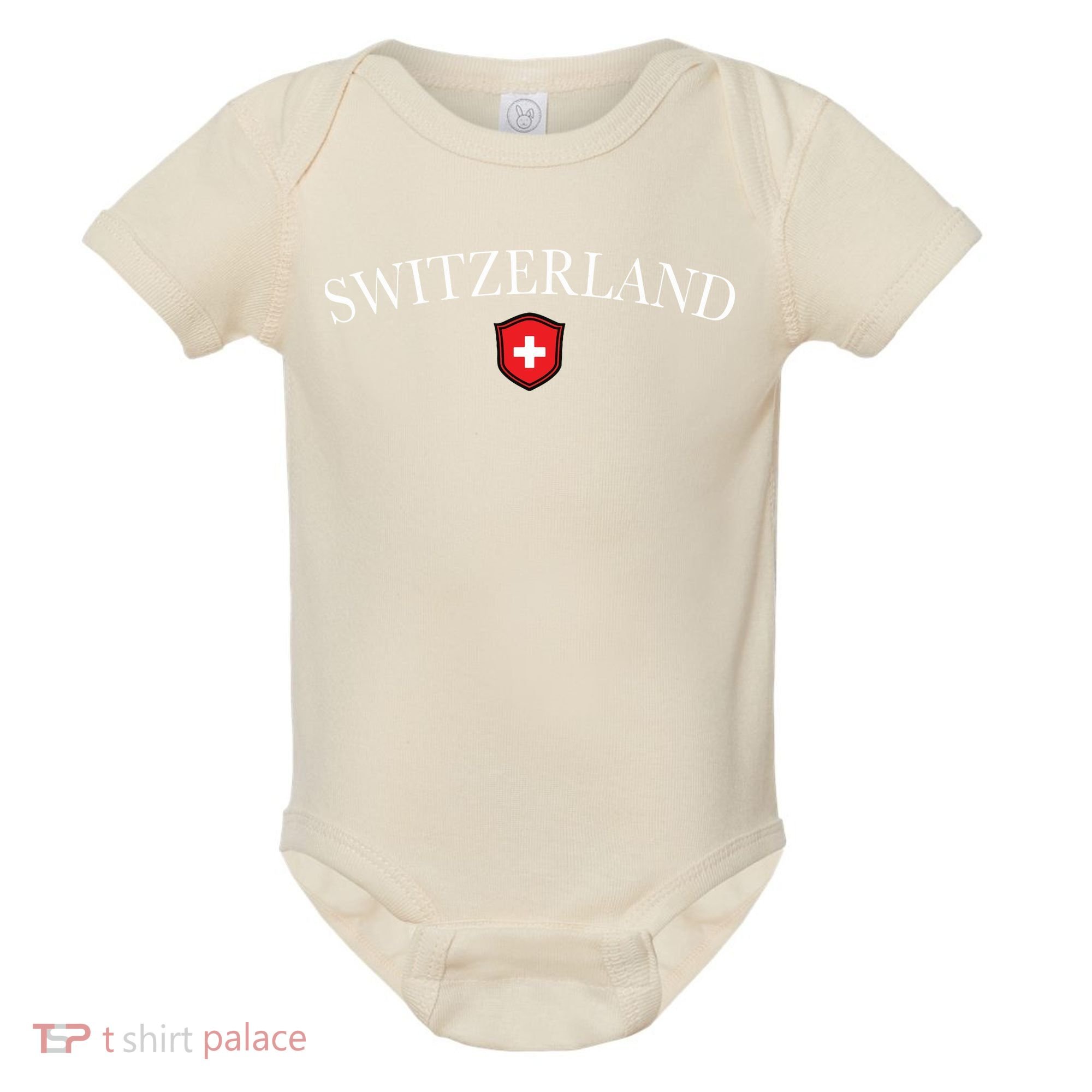 Switzerland Swiss Emblem Baby Bodysuit