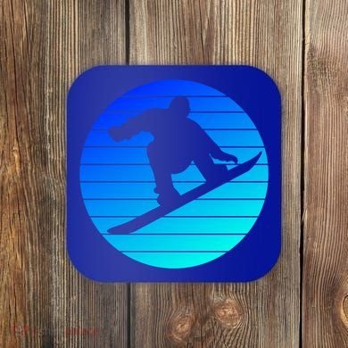 Snowboard Snowboard Equipt Snowboard Rider Snowboard Fan Gift Coaster