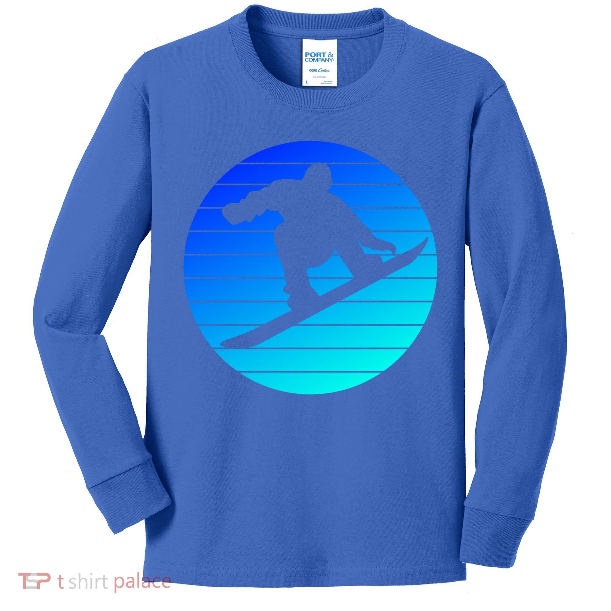 Snowboard Snowboard Equipt Snowboard Rider Snowboard Fan Gift Kids Long Sleeve Shirt