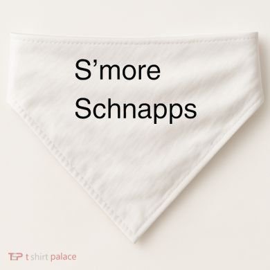 SMore Schnapps EveryoneS Favorite Beverage USA-Made Doggie Bandana
