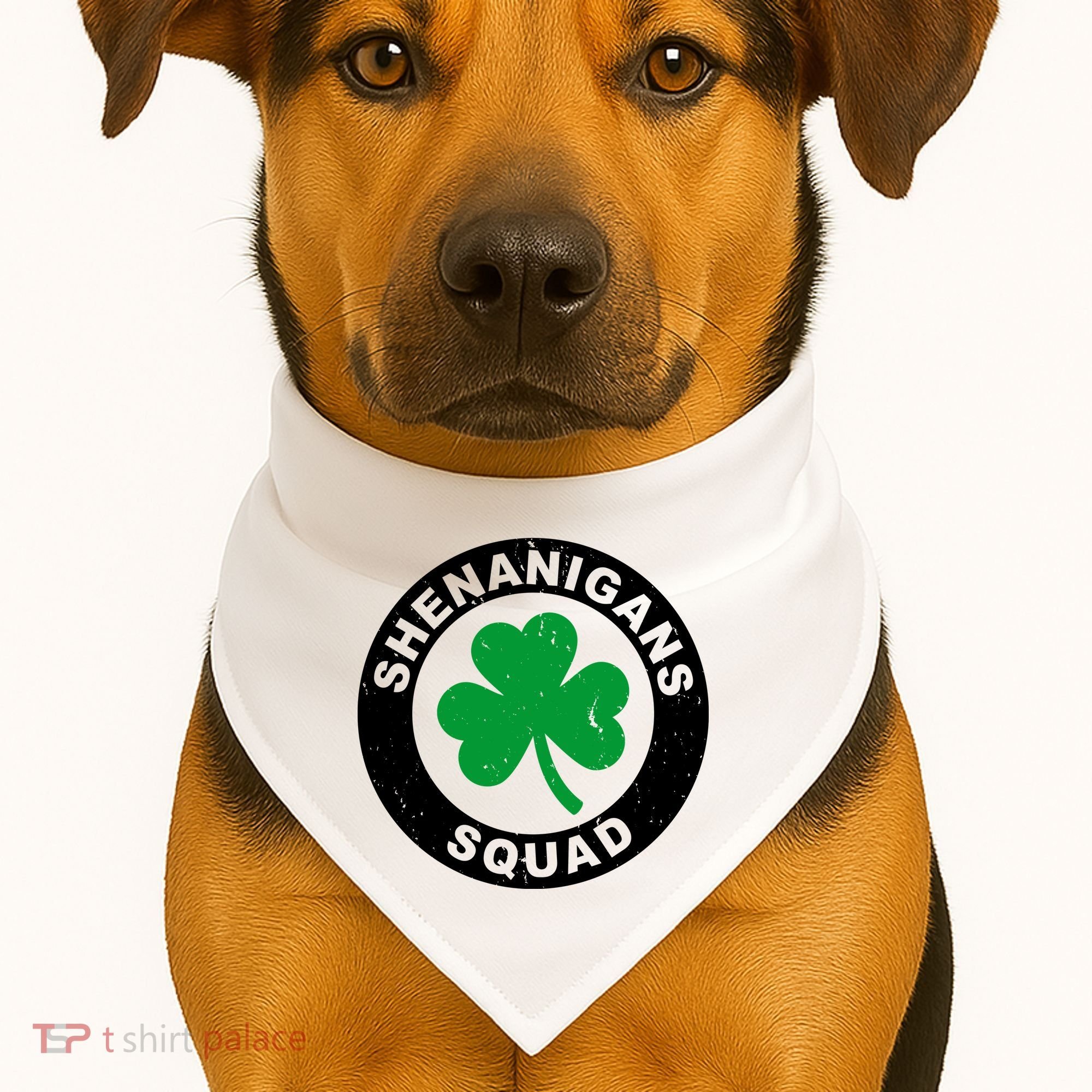 Shenanigans Squad Funny St PatrickS Day Party USA-Made Doggie Bandana