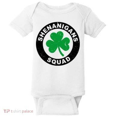 Shenanigans Squad Funny St PatrickS Day Party Baby Bodysuit