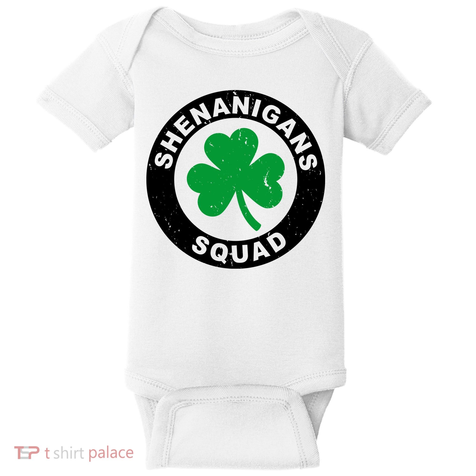Shenanigans Squad Funny St PatrickS Day Party Baby Bodysuit