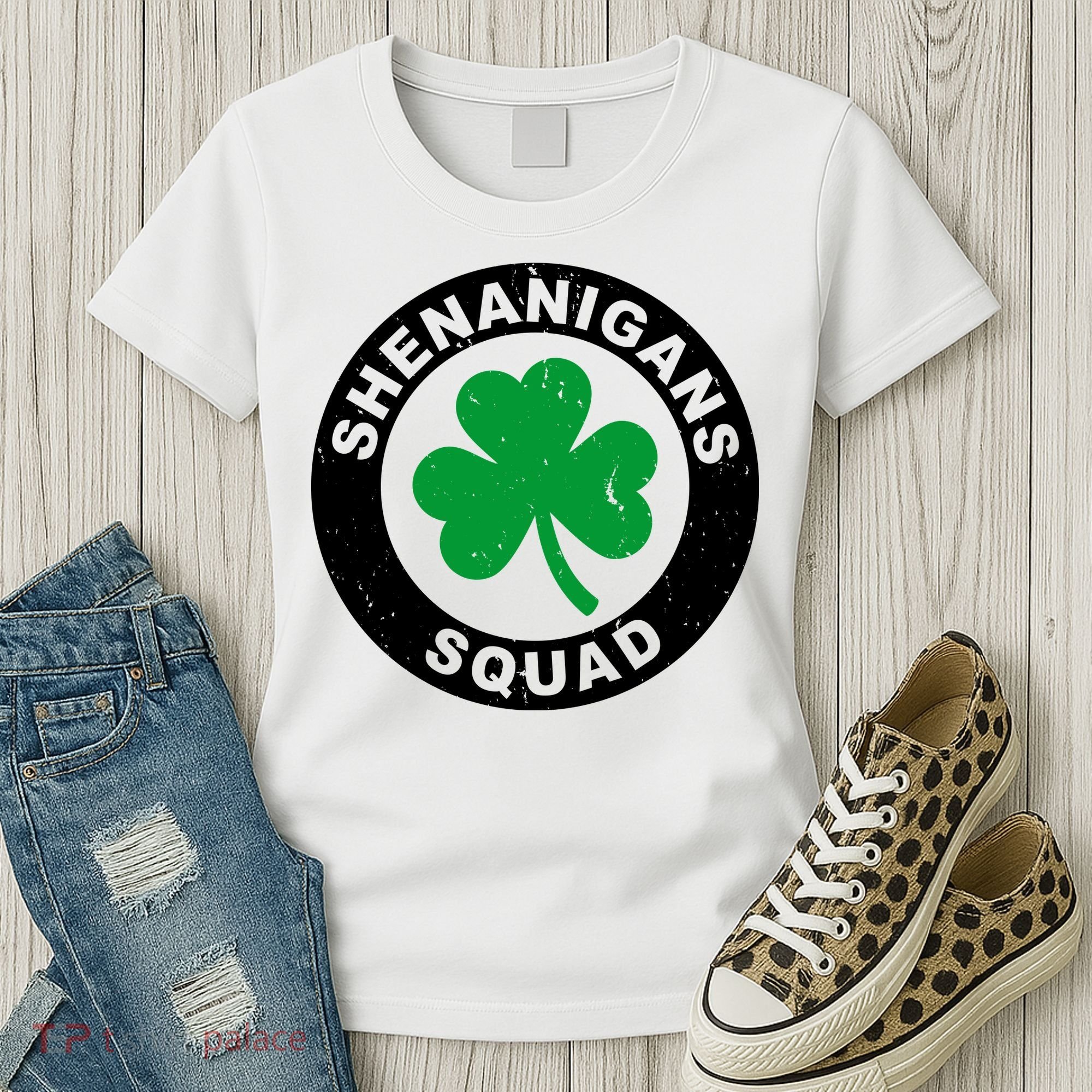 Shenanigans Squad Funny St PatrickS Day Party Women's T-Shirt