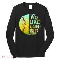 Softball Shirts For Girls | Softball TShirt Long Sleeve Shirt thumb 0
