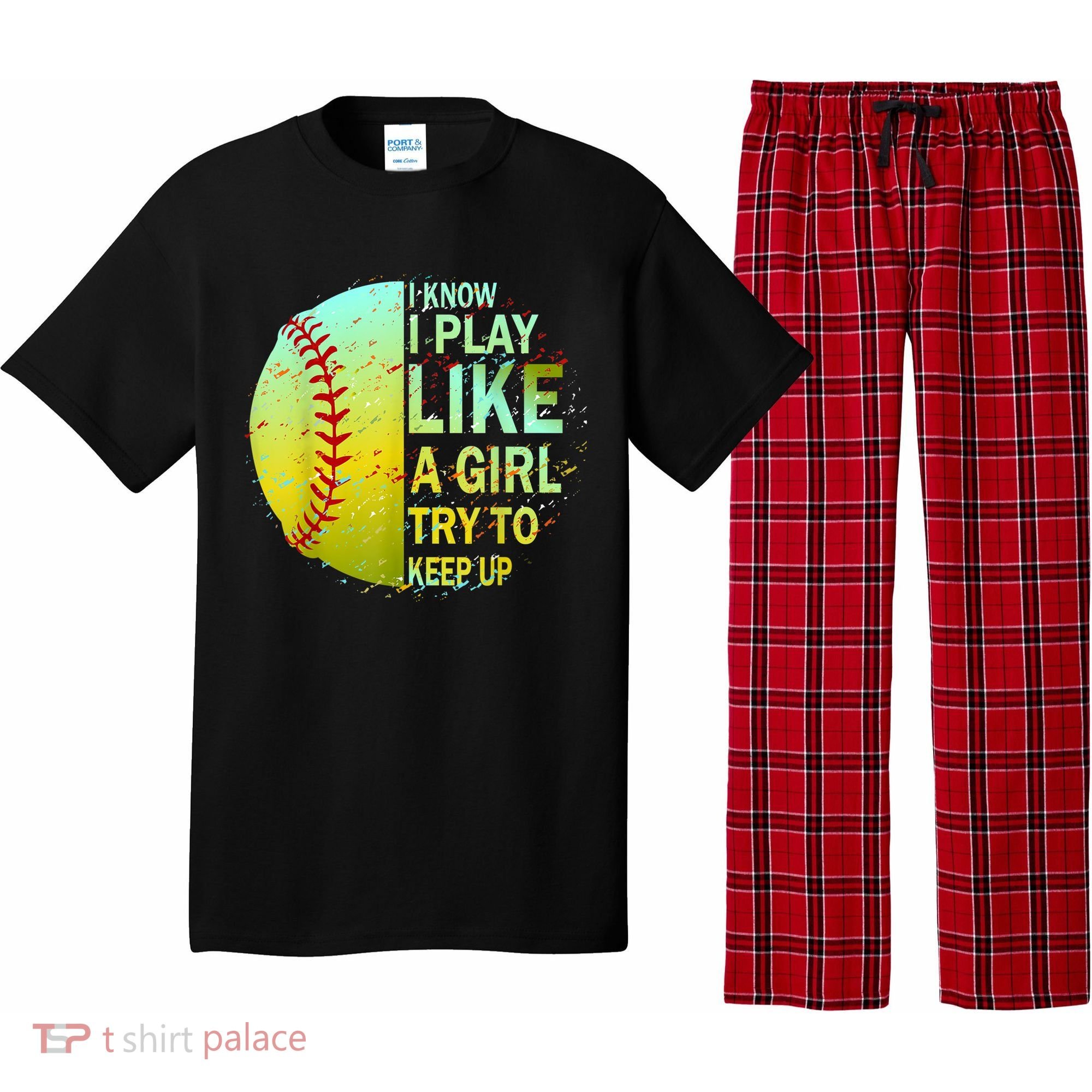Softball Shirts For Girls | Softball TShirt Pajama Set