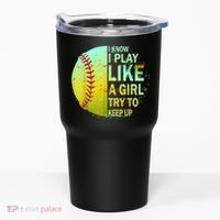 Softball Shirts For Girls | Softball TShirt Tumbler thumb 0