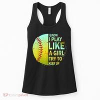 Softball Shirts For Girls | Softball TShirt Women's Tank Top thumb 0