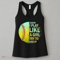 Softball Shirts For Girls | Softball TShirt Women's Tank Top thumb 3