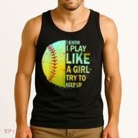 Softball Shirts For Girls | Softball TShirt Tank Top thumb 3