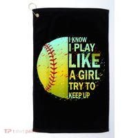Softball Shirts For Girls | Softball TShirt Golf Towel thumb 0