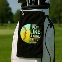 Softball Shirts For Girls | Softball TShirt Golf Towel thumb 2